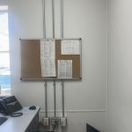 conduit and desk